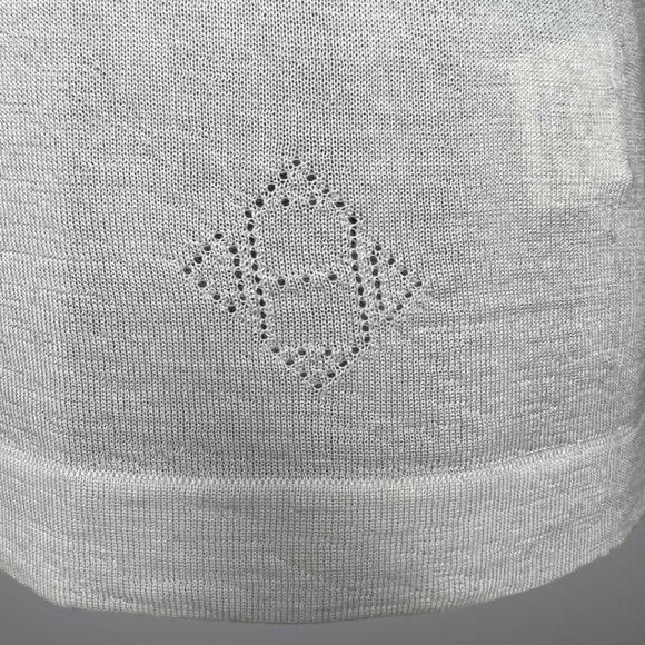 Hermes Finest Second Skin Cashmere Cloud Gray Womens Pullover Sweater EU Size 40 - Picture 12 of 14